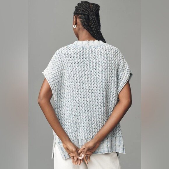 NWT Size XL (P2P 30") - Pilcro Oversized Distressed Sweater Vest (NWT US$ 128) - Picture 5 of 16